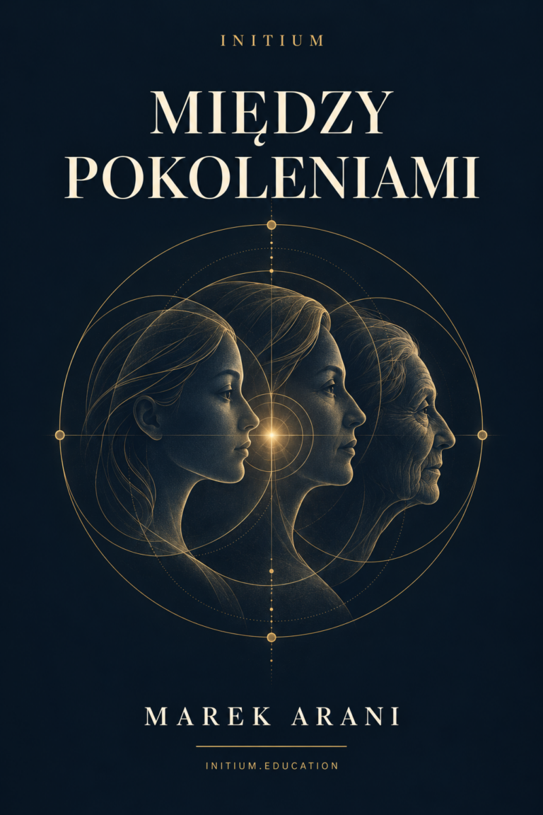Okładka książki &bdquo;Między pokoleniami&rdquo; &mdash; Marek Arani, INITIUM
